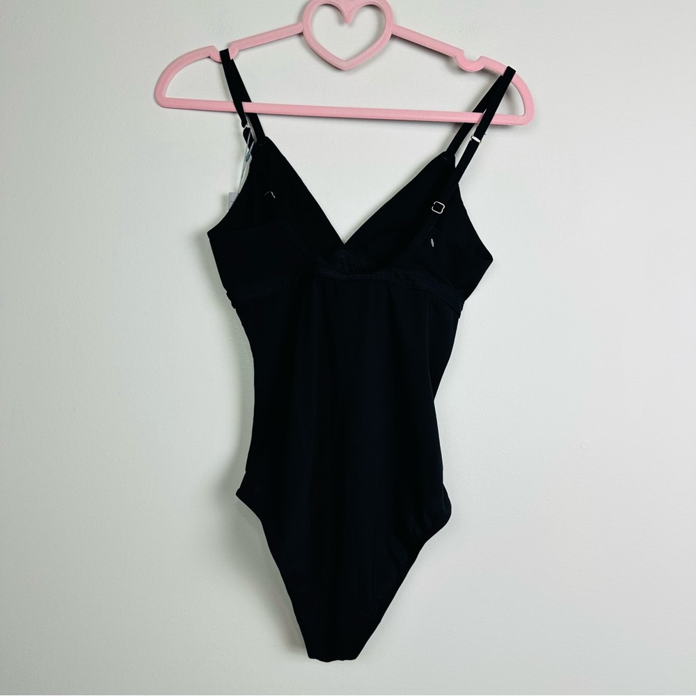 Elle Macpherson Body NWT The body bodysuit Sleek Black Shapewear Size Medium - Picture 5 of 9